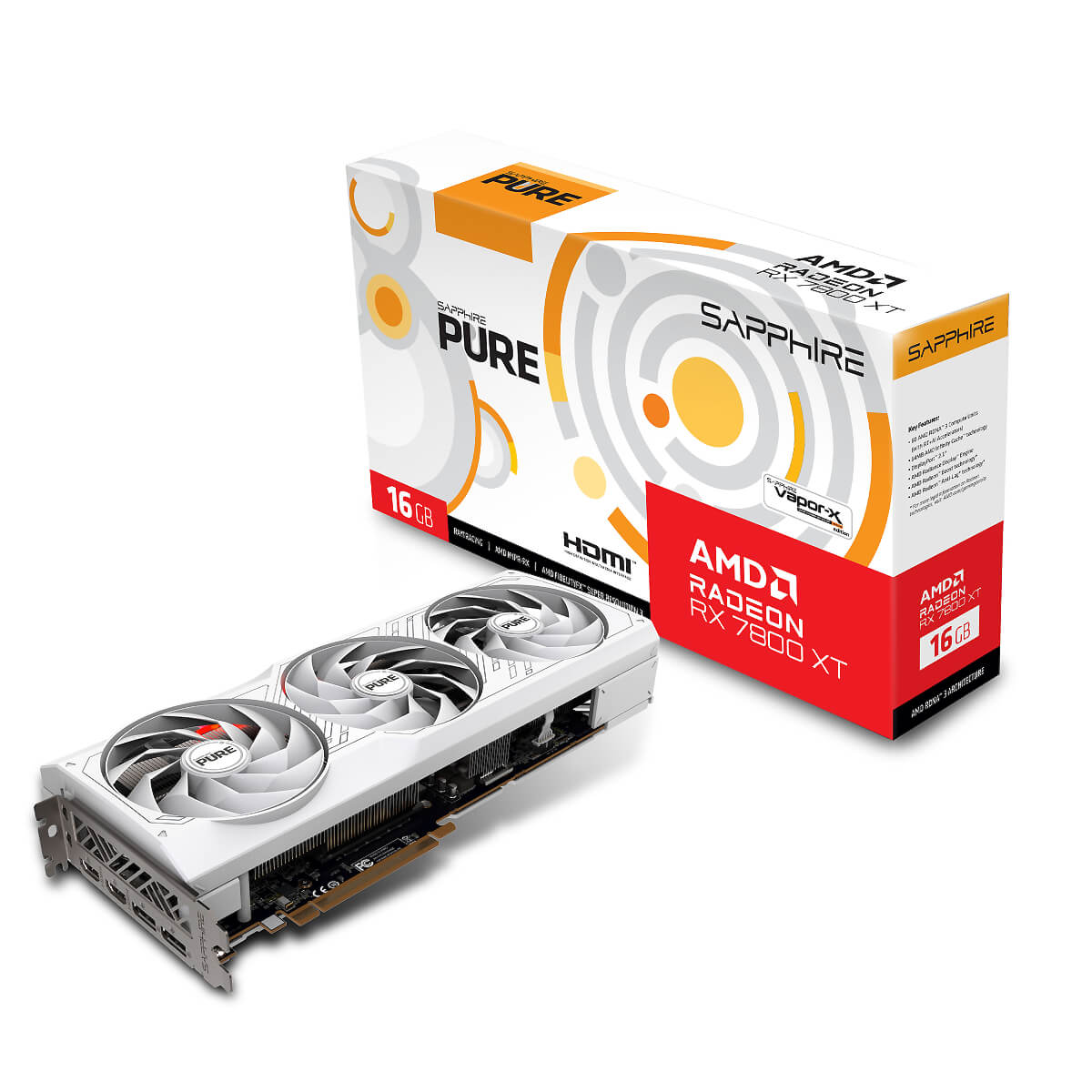 sapphire pure rx 7800 xt 16gb gddr6