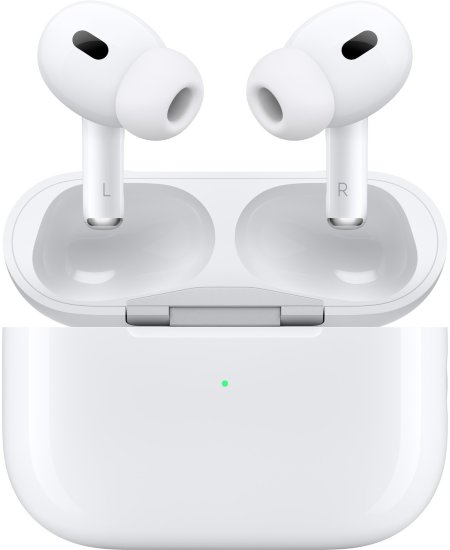 אוזניות אלחוטיות Apple AirPods Pro 2 (2nd Generation) -עם מארז טעינה אלחוטית MagSafe וחיבור USB-C