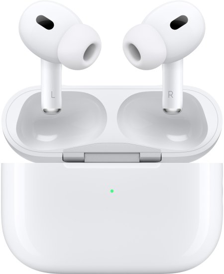 אוזניות אלחוטיות Apple AirPods Pro 2 (2nd Generation) MTJV3ZM/A -עם מארז טעינה אלחוטית