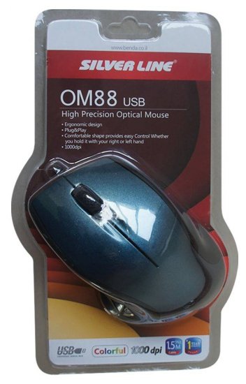 עכבר חוטי Silver Line OM88 USB