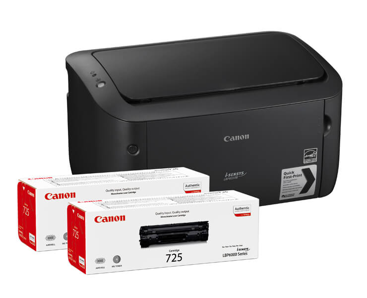 בנדל מדפסת לייזר משולבת CANON LBP6030BUNDLE+טונרים קנון