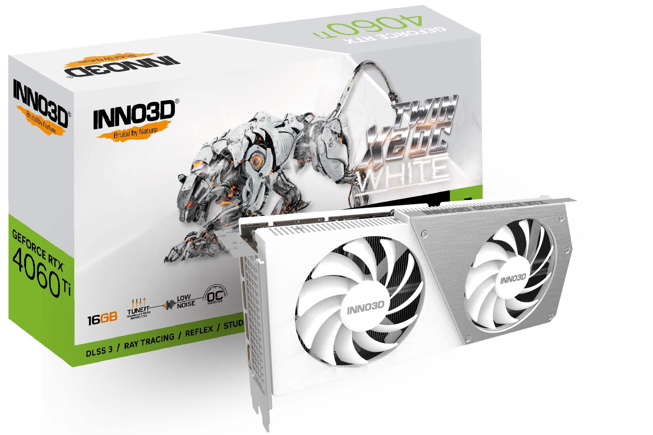 inno3d rtx 4060ti (dlss 3) 16gb twin x2 oc white