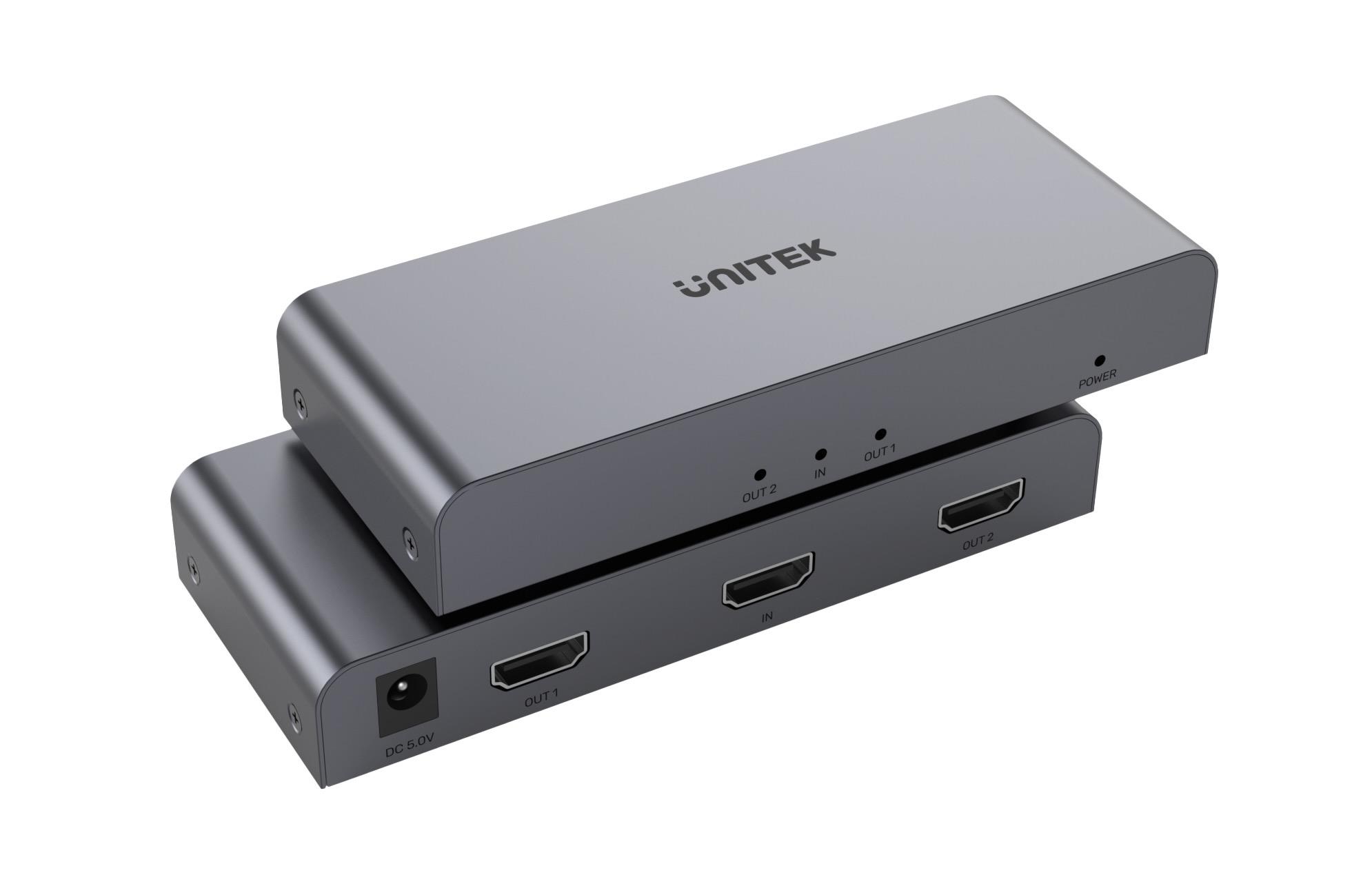 מפצל HDMI 1X2 ברזולוציית UNITEK V1130A  4K 