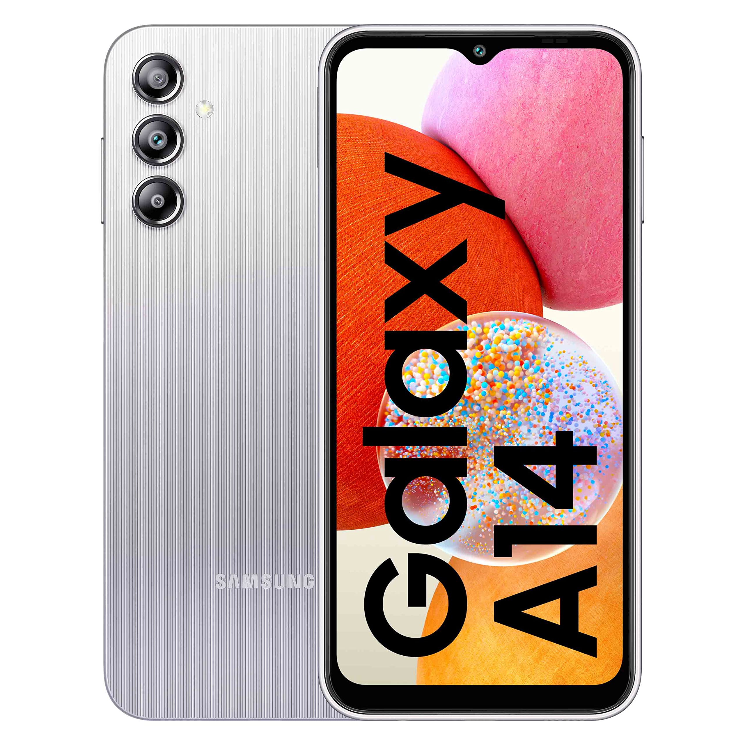 סמארטפון Samsung Galaxy A14 4GB+64GB E000000123 SM-A145F/DS צבע כסוף - שנה אחריות יבואן רשמי