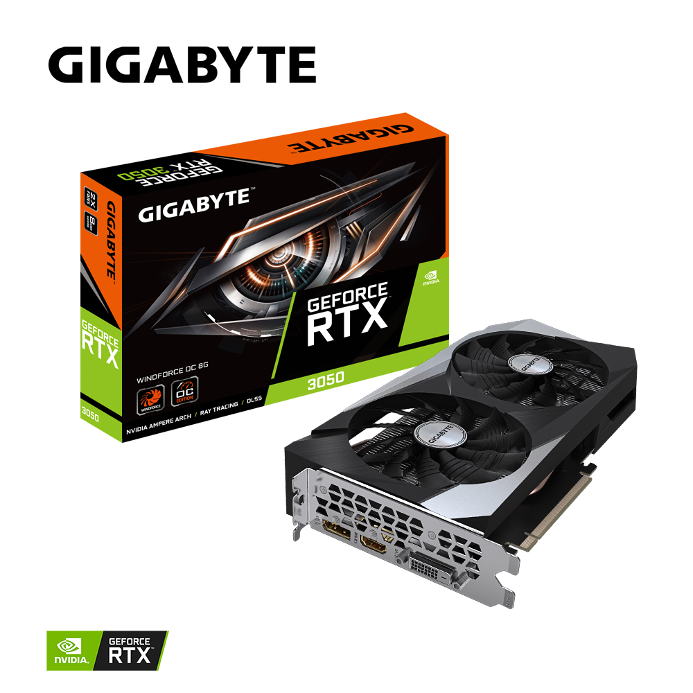 gigabyte geforce rtx 3050 gv-n3050wf2oc-8gd