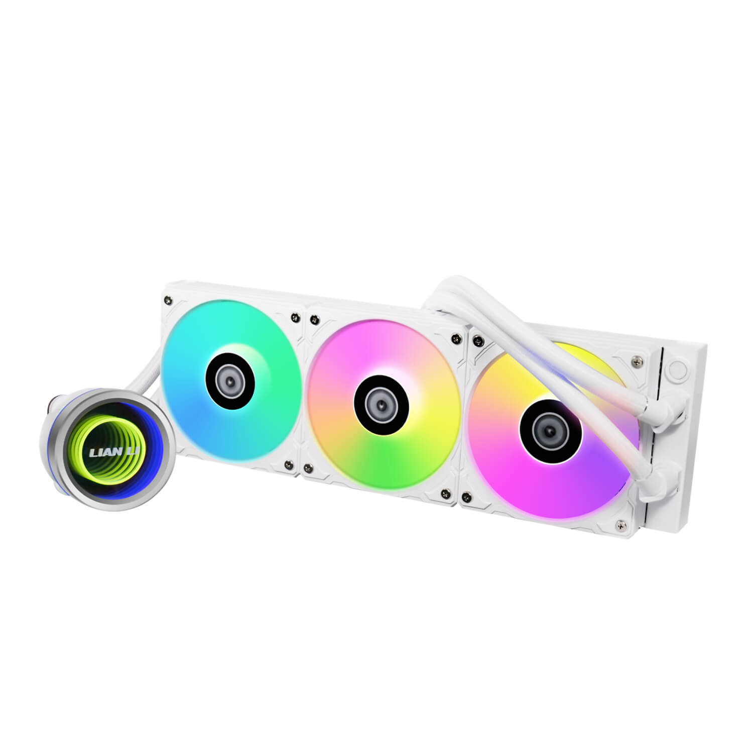 lian-li galahad ii trinity 360mm liquid cooler white