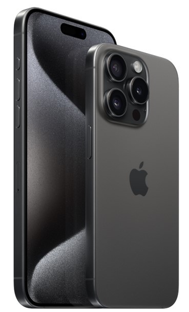 אייפון Apple iPhone 15 Pro 256GB MTV13HX/A בצבע Black Titanium - שנה אחריות יבואן רשמי