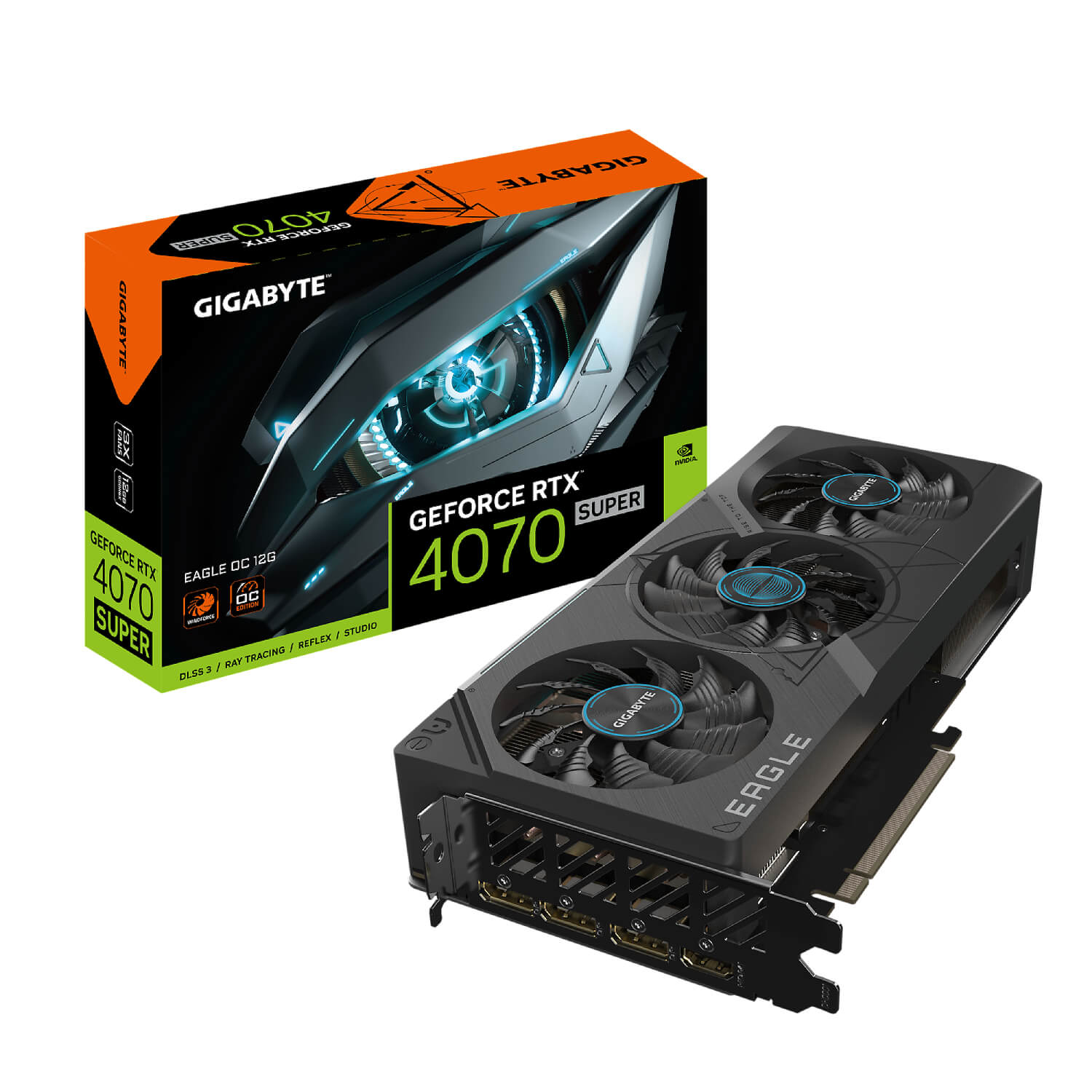 gigabyte rtx 4070 super gv-n407seagle oc-12gd