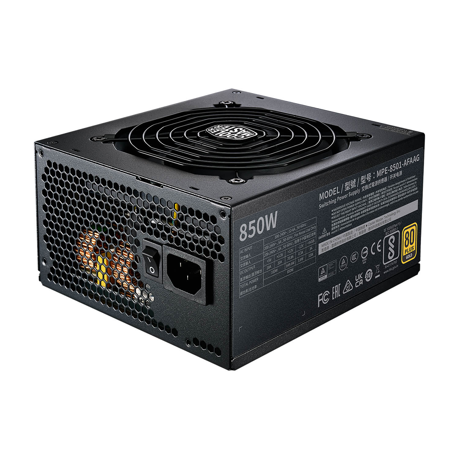 coolermaster mwe gold 850w - v2 full modular atx3.0