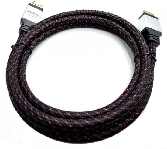 כבל Gold Touch HDMI to HDMI FHD HDR 8K@60Hz/4K@120Hz CH-HD2.1-2 - באורך 2 מטר