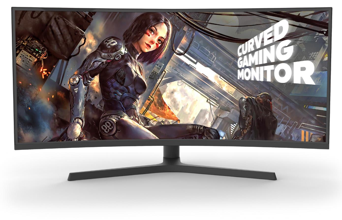 מסך מחשב גיימינג ''Fujicom FJ-3460GC-PRO Curved Gaming Monitor 144Hz 34 - שחור