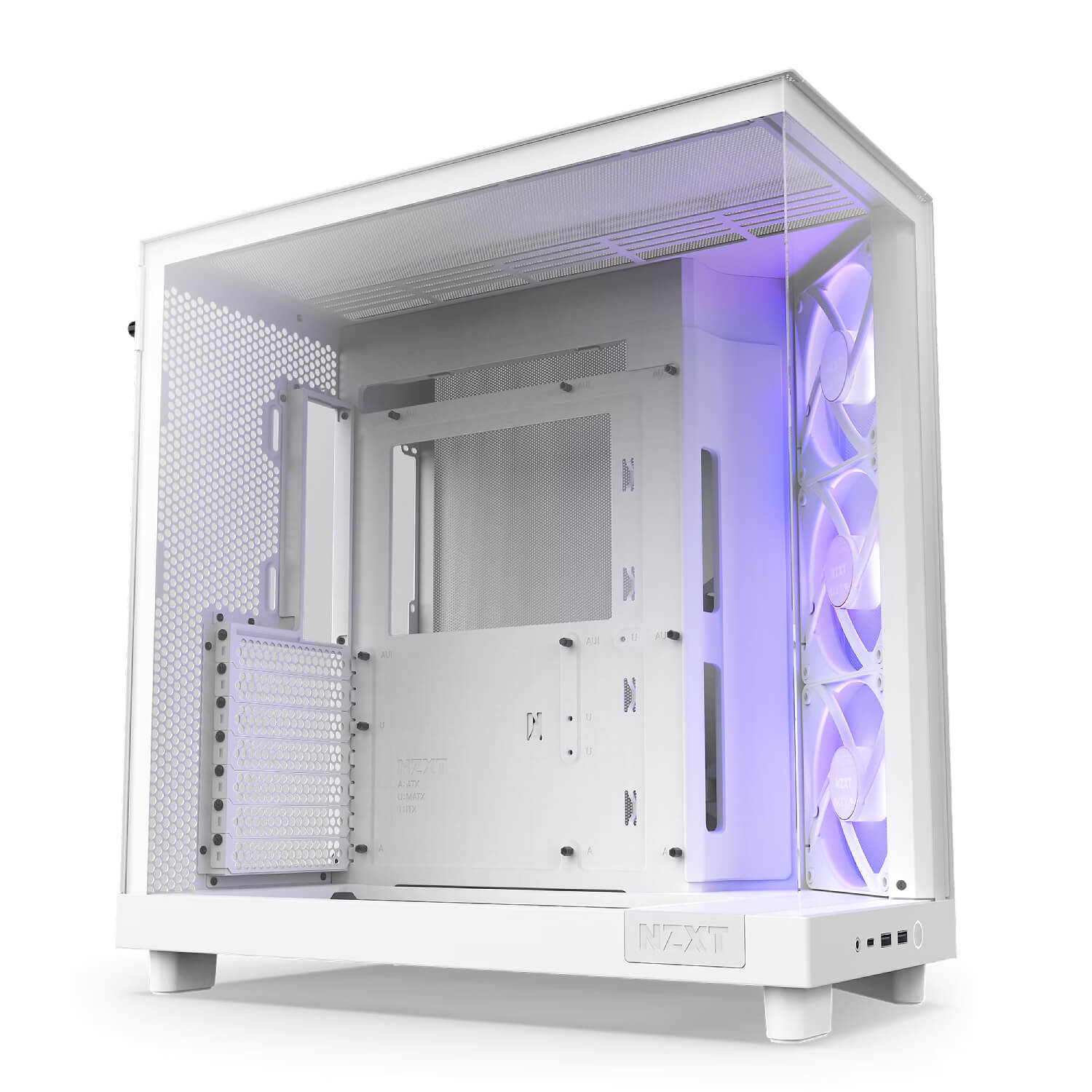 מארז מחשב nzxt h6 flow rgb white