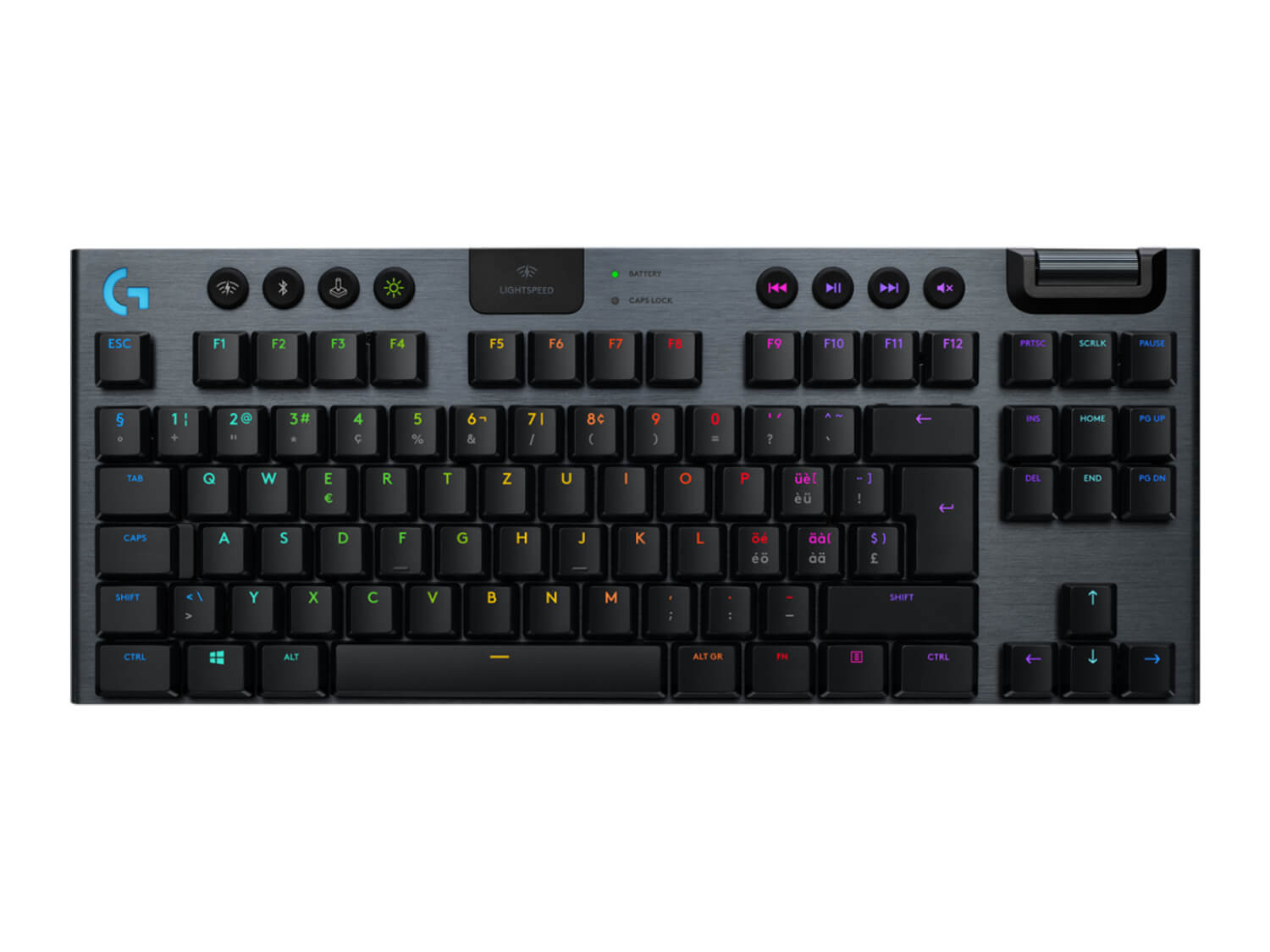 מקלדת גיימינג מכאנית אלחוטית logitech g915 tkl rgb