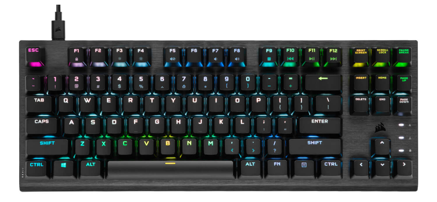 מקלדת גיימינג מכאנית corsair k60 pro tkl rgb