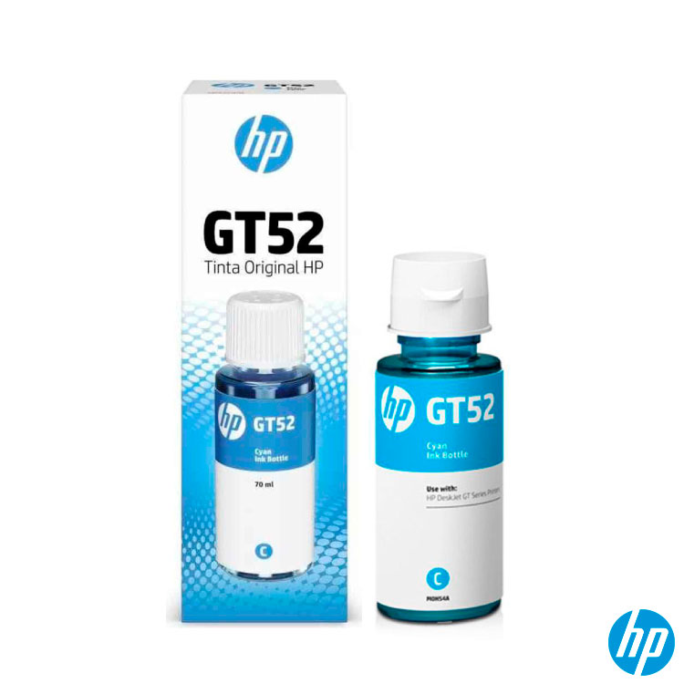 בקבוק דיו ציאן מקורי HP GT52 M0H54AE