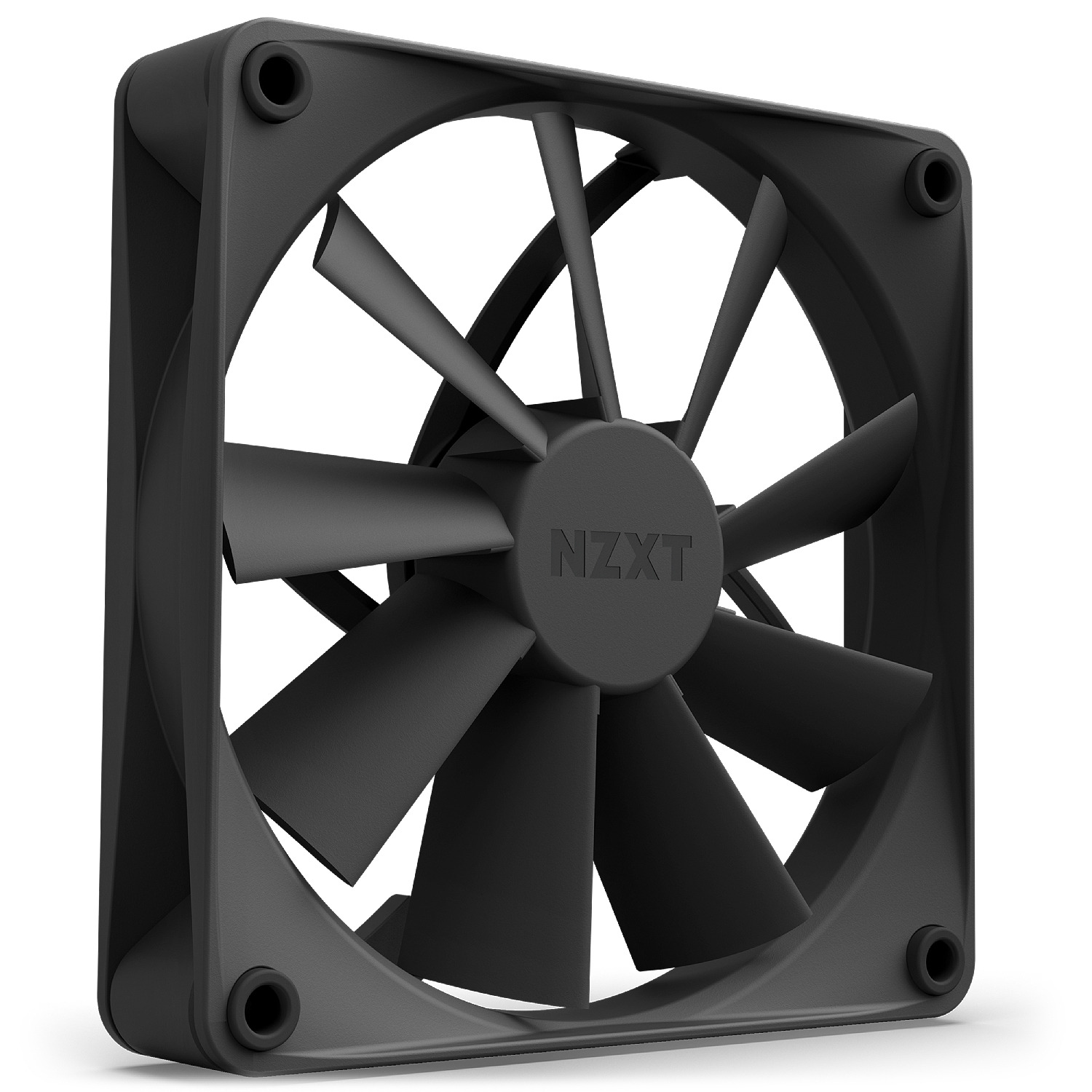 nzxt f120q 120mm quiet airflow black fan