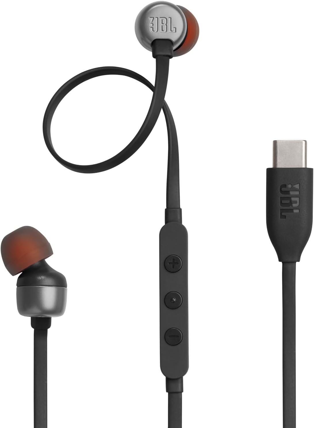 אוזניות חוטיות שחור JBL IN EAR TUNE T310C - יבואן רשמי