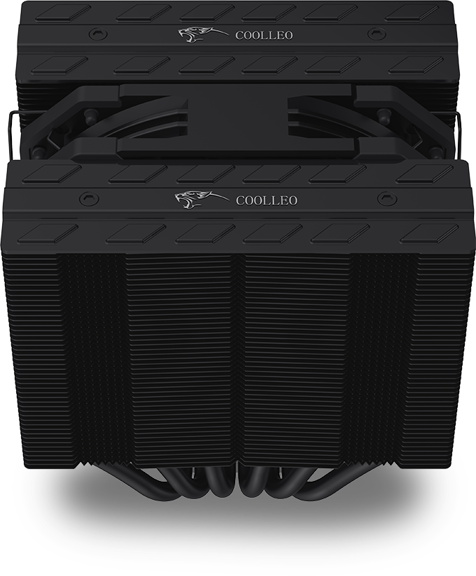 coolleo etian ff135 pure black cl-ff135-bk cpu cooler