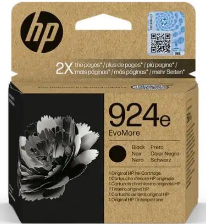 ראש דיו שחור מקורי HP No 924e 4K0V0NE