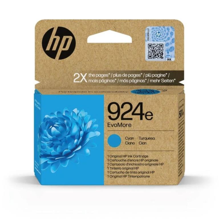 ראש דיו ציאן מקורי HP No 924e 4K0U7NE