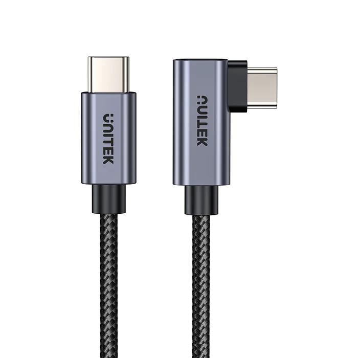 כבל Protec USB Type-C to USB Type-C 90 Degrees C14123BK-1M