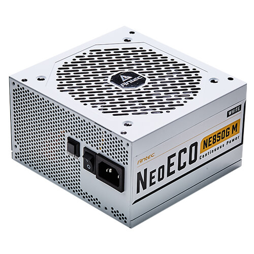 ספק כוח antec 850w neoeco ne850g m (12vhpwr) gold modular white
