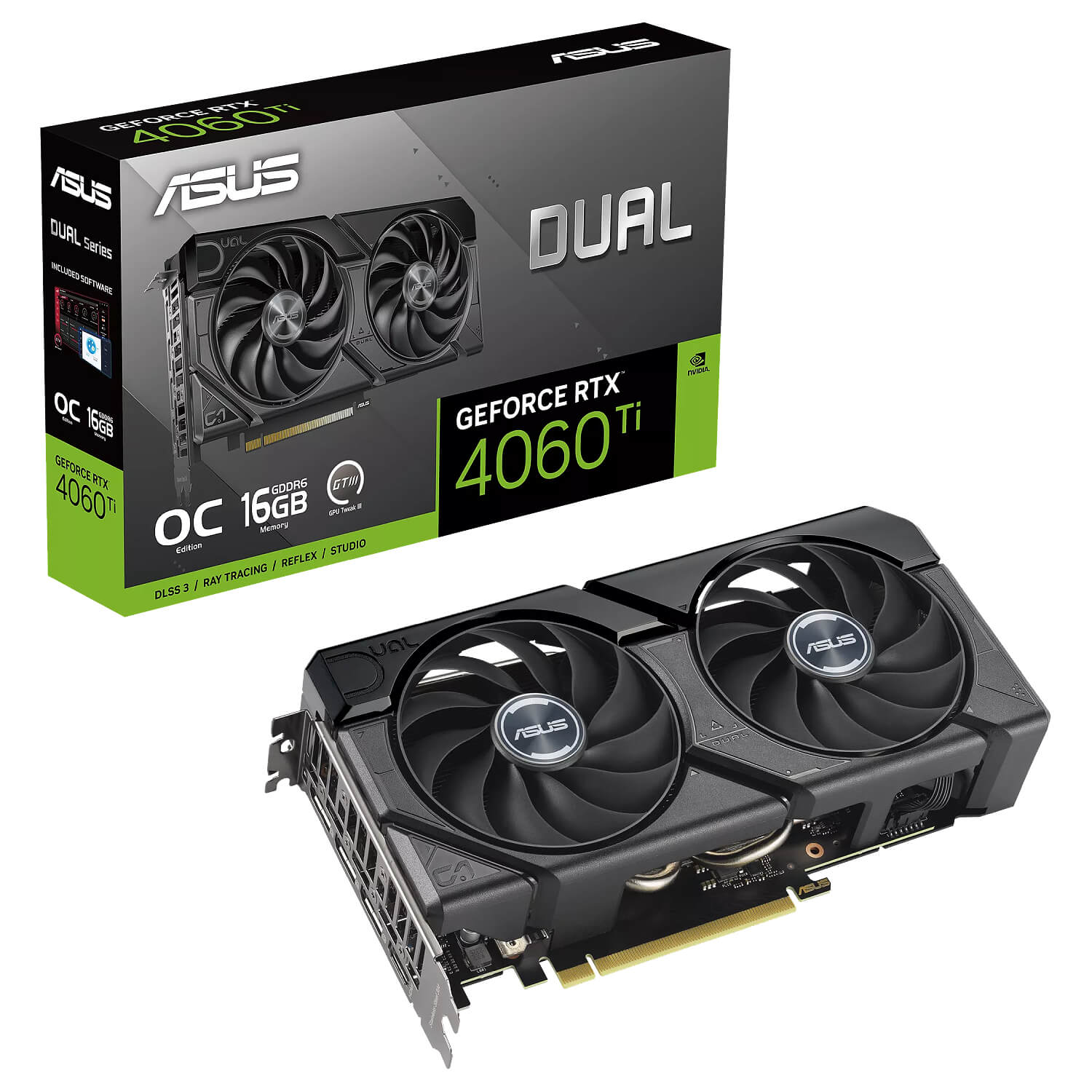 asus dual rtx 4060 ti evo oc edition 16gb gddr6