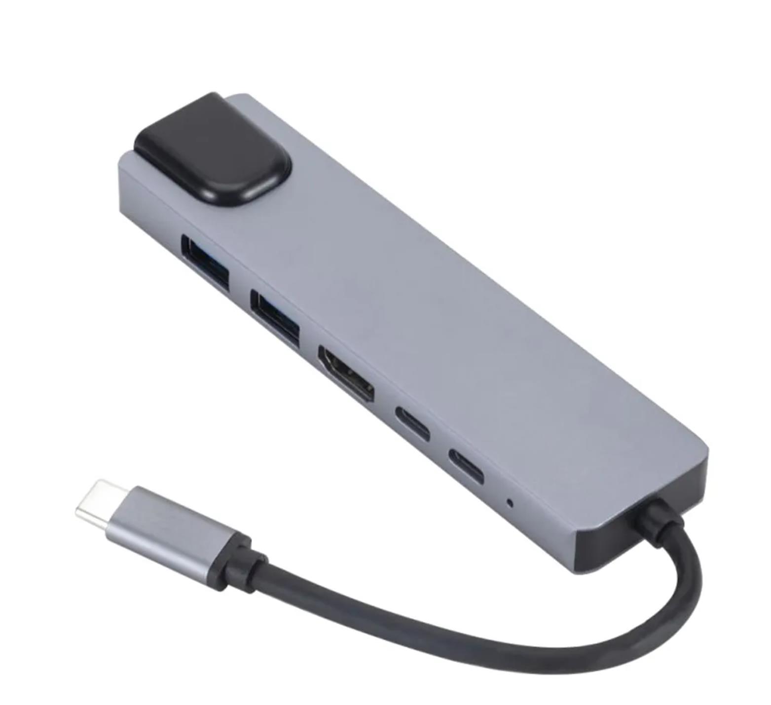 תחנת עגינה PeakLinc 6-in-1 USB-C Hub PLC6P