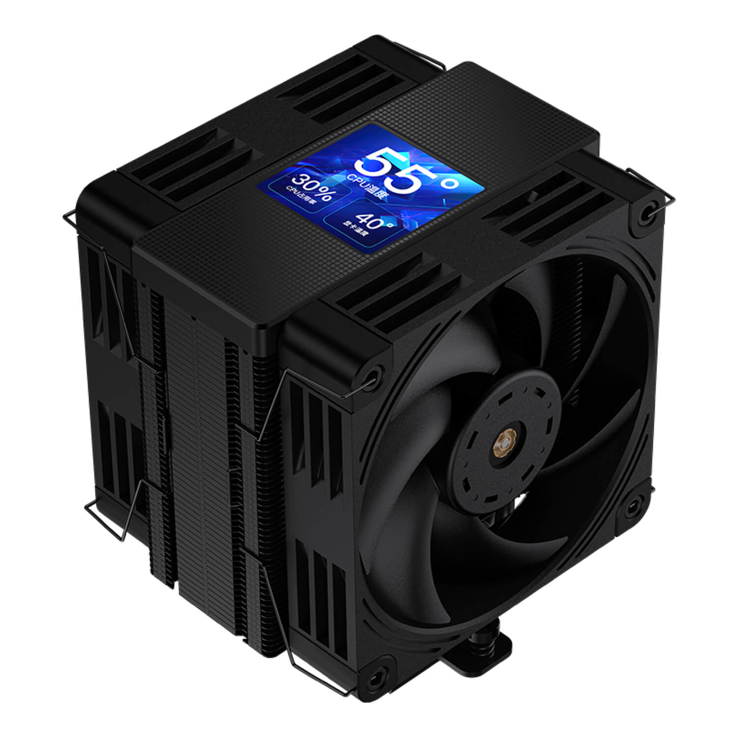 coolleo p70 lcd bk black cpu cooler