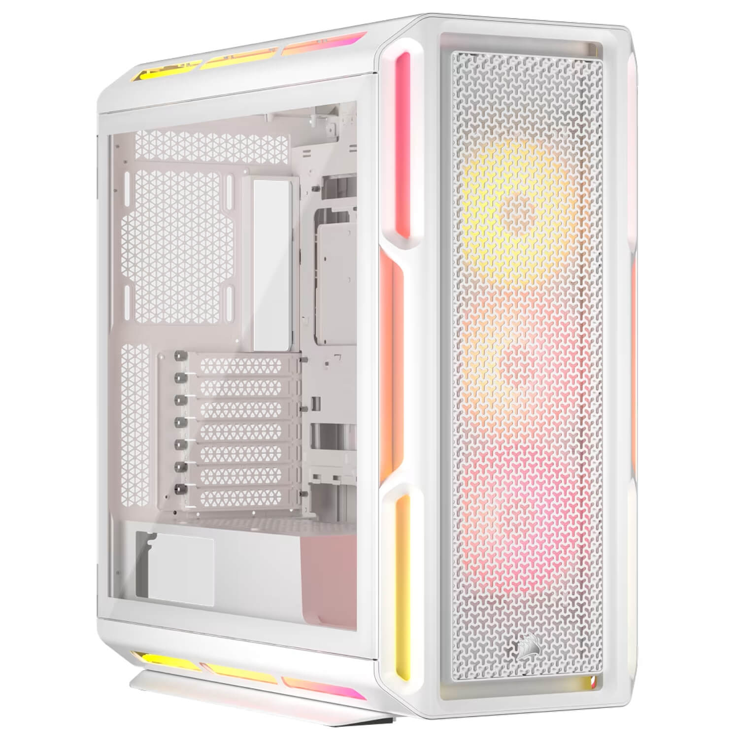 מארז מחשב corsair icue link 5000t lx rgb high-performance white