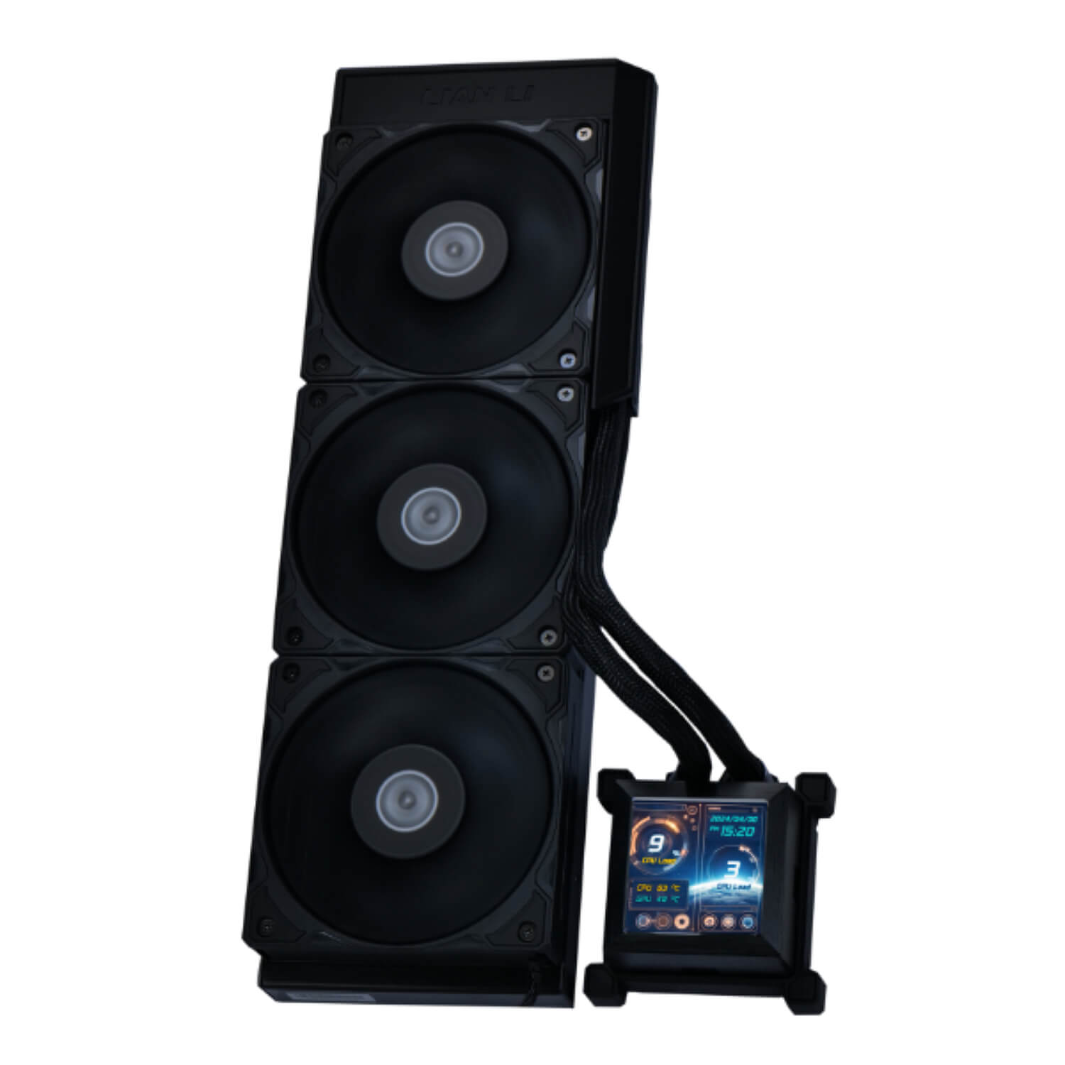 lian-li hydroshift lcd 360s water cooler black