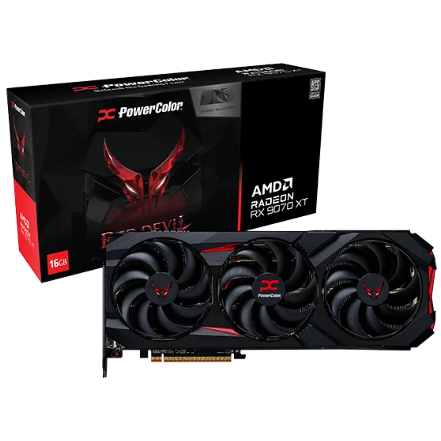 powercolor red devil rx 9070 xt 16gb gddr6 backplate special edition