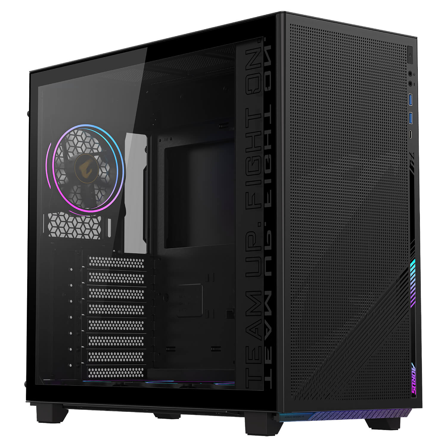 מארז מחשב gigabyte aorus c400 glass