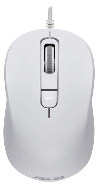 עכבר חוטי Asus MU101C - צבע לבן