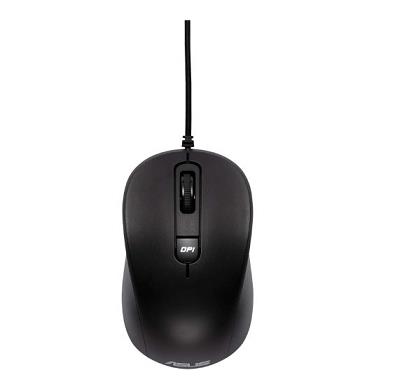 עכבר חוטי Asus MU101C - צבע שחור