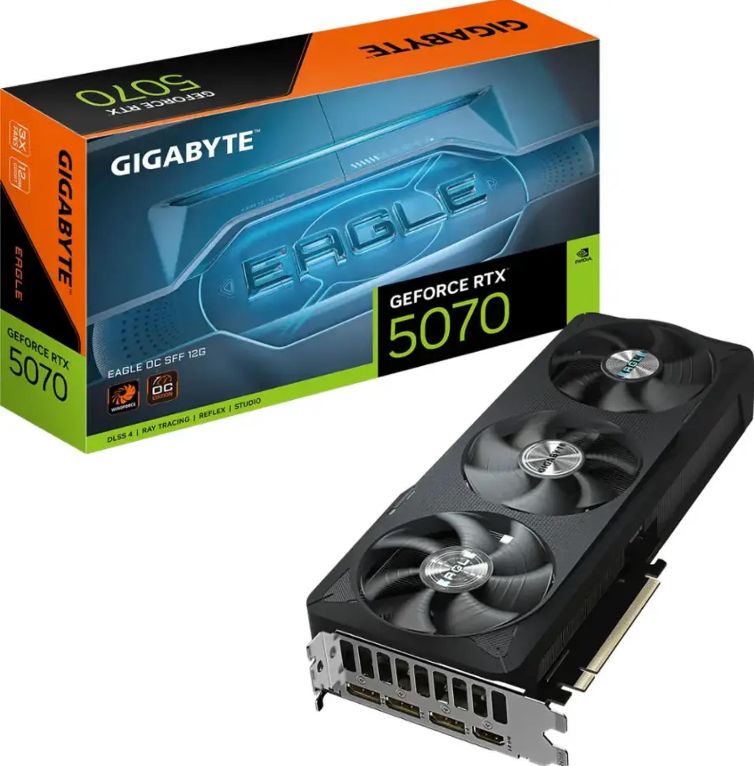  כרטיס מסך GeForce RTX™ 5070 EAGLE OC SFF 12G GV-N5070EAGLE-OC-12GD
