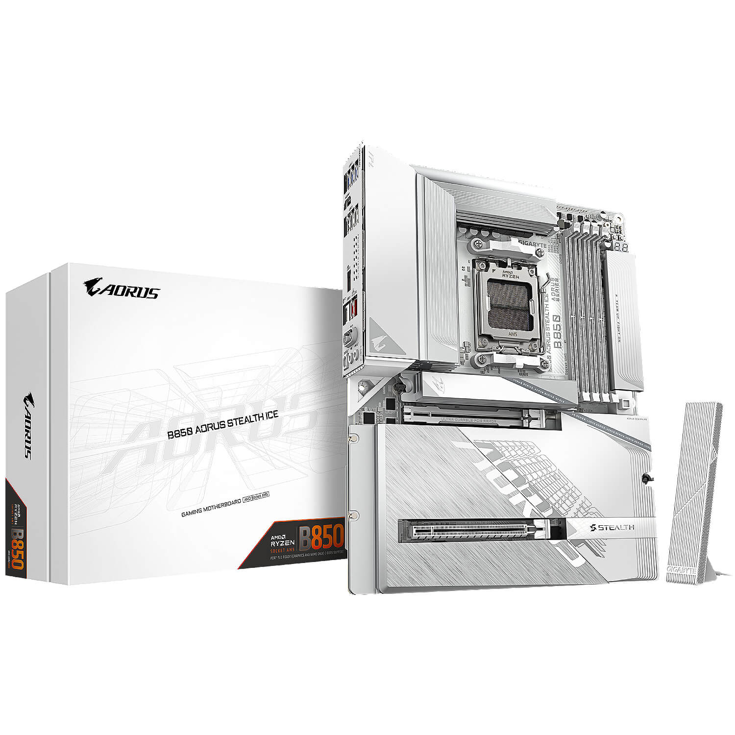 gigabyte b850 aorus stealth ice