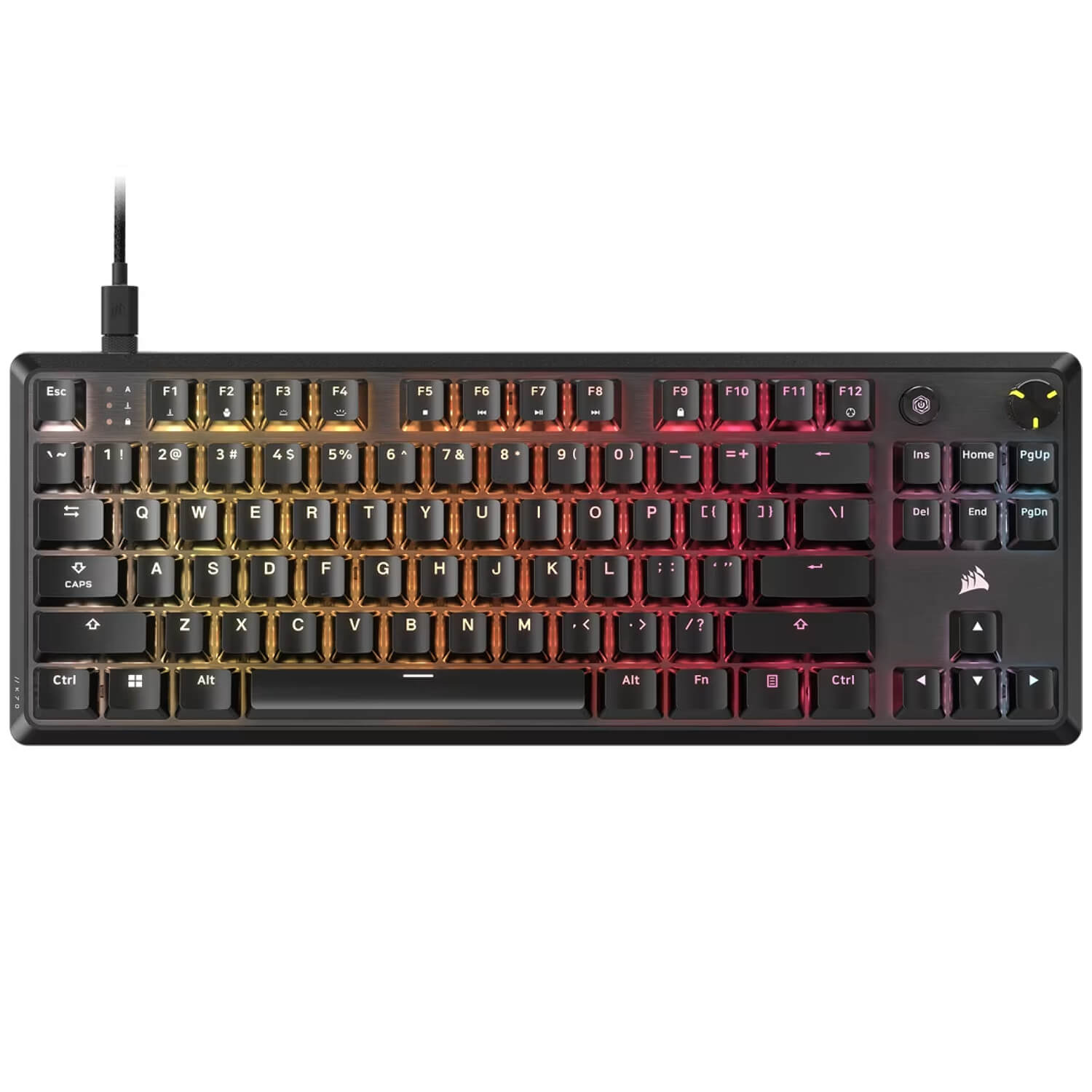 מקלדת גיימינג מכאנית corsair k70 core tkl rgb עברית/אנגלית