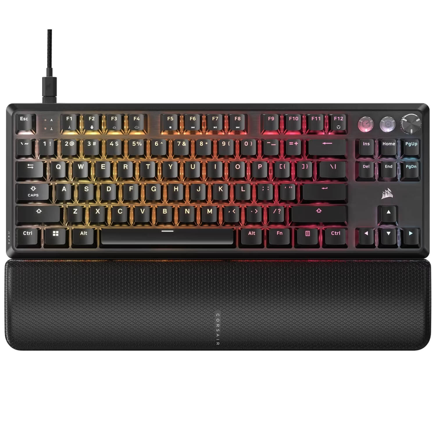 מקלדת גיימינג מכאנית corsair k70 pro tkl high-performance hall effect עברית/אנגלית