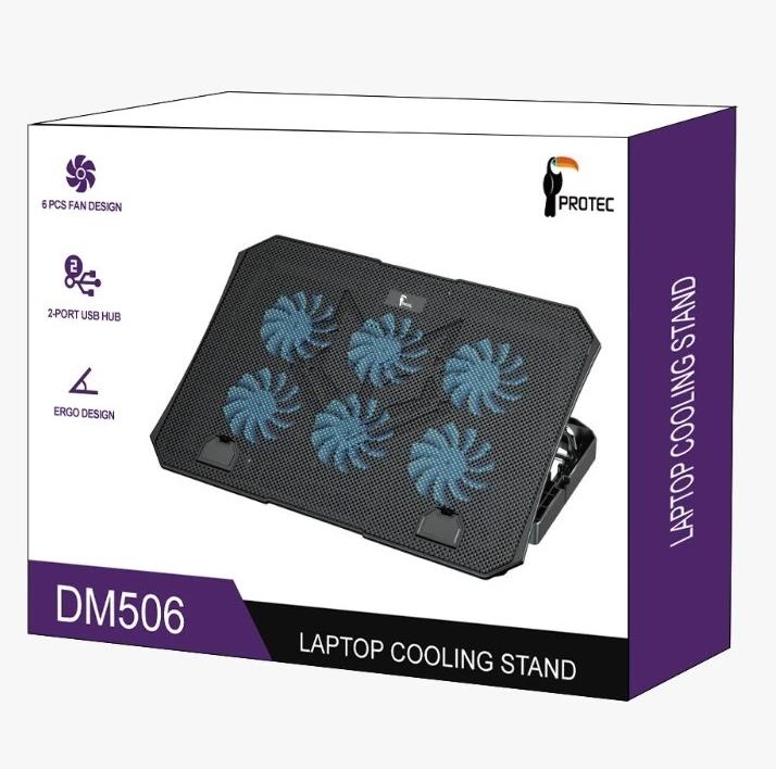 משטח קירור למחשב נייד Protec DM506 laptop cooling stand ‎DM506