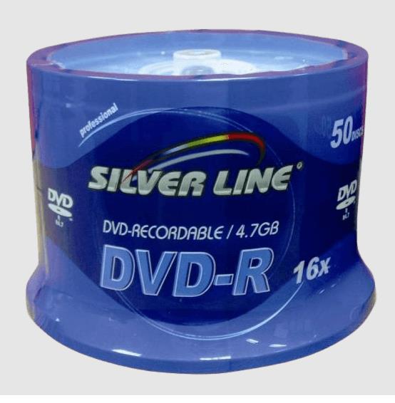 סט 50 דיסקים לצריבה Silverline DVD-R