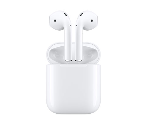אוזניות אלחוטיות עם מיקרופון Apple AirPods 2 With Charging Case Bluetooth