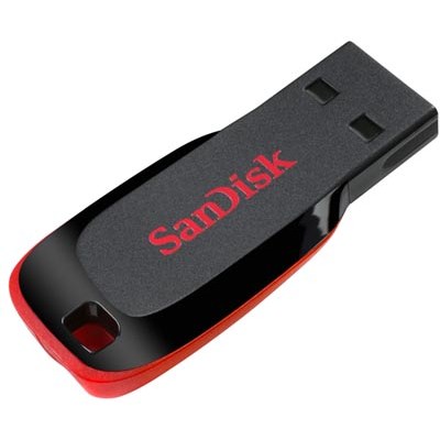 זיכרון נייד 128 ג'יגה SanDisk Disk On Key Cruzer Blade 16GB SDCZ50-128G-B35