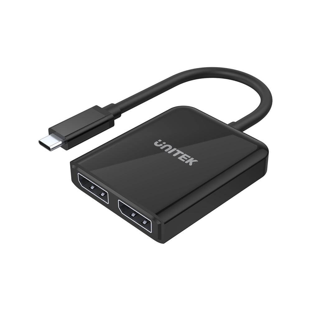 מתאם UNITEK Type-C to Dual DisplayPort 1.4 Adapter V1407A