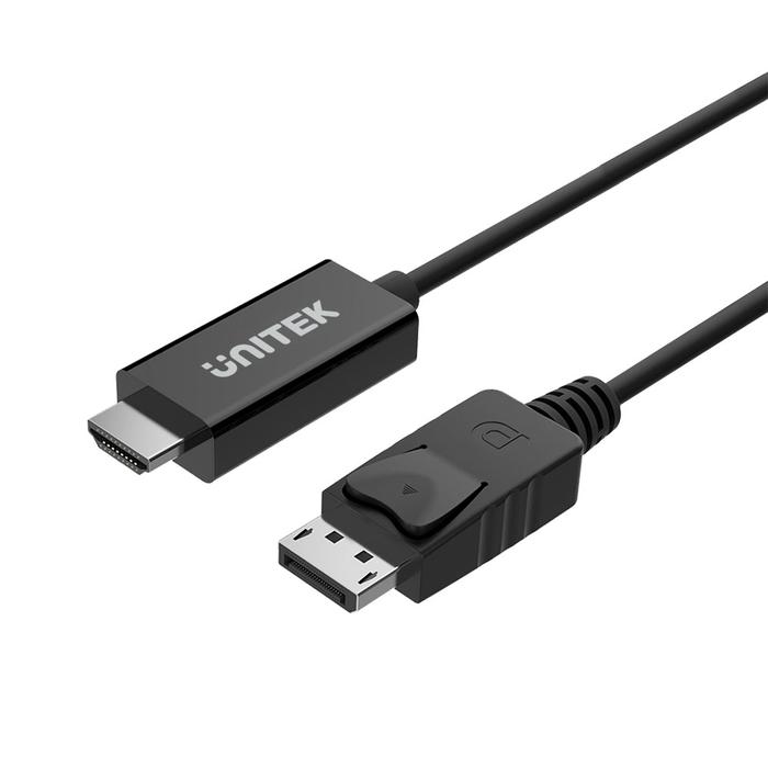 כבל מתאם UNITEK DP to HDMI 1.8m Y-5118CA 