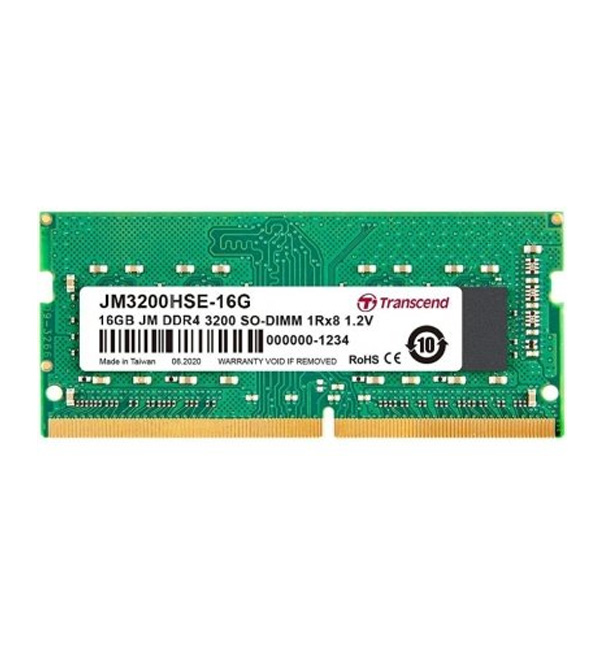 זיכרון פנימי למחשב נייד Transcend 16GB DDR4 3200MHZ JM3200HSE-16G