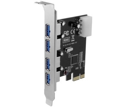 כרטיס הרחבה Gold Touch PCIe Card 4 Port USB 3.0 PCI-E SU-PCIE-4USB3.0