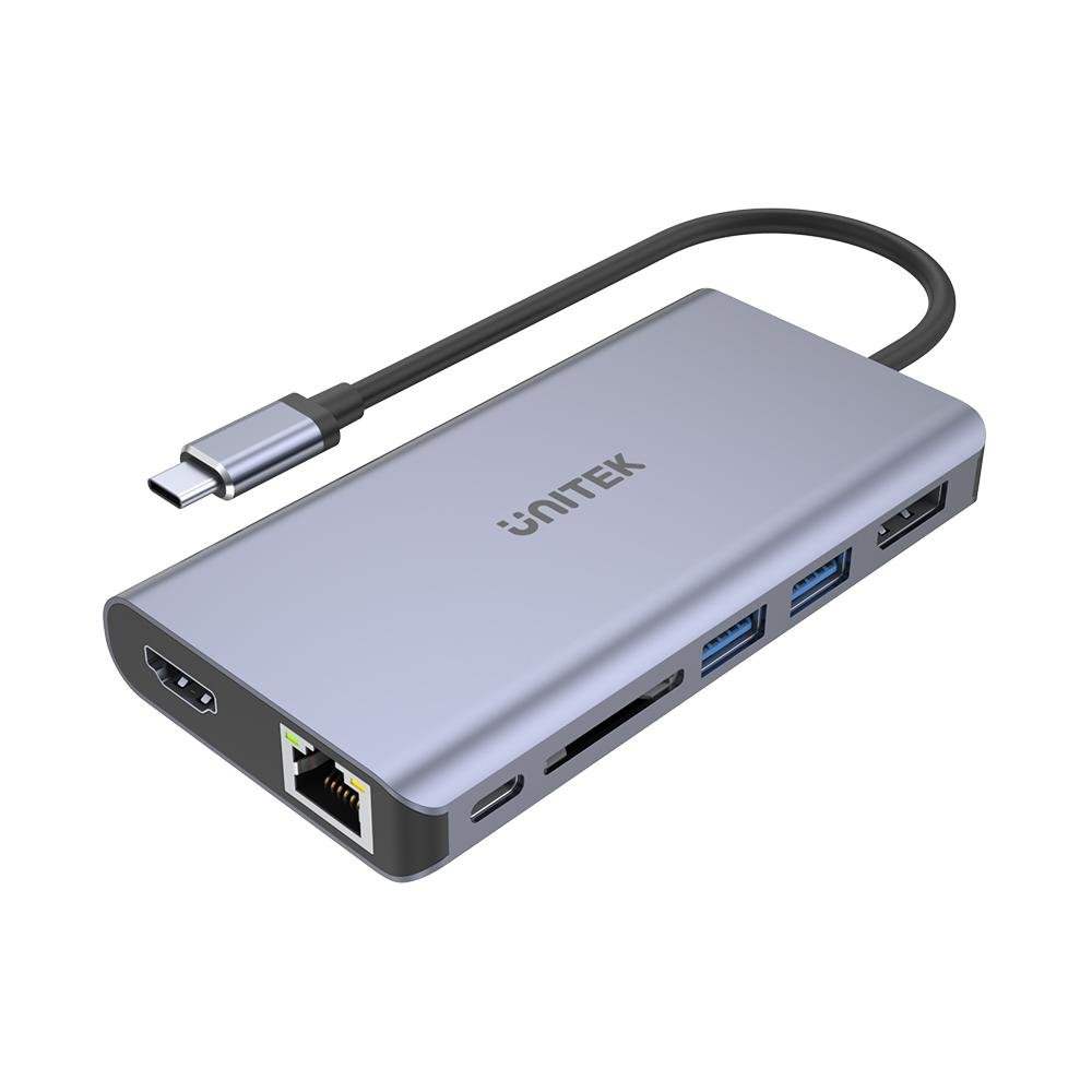 תחנת עגינה UNITEK uHUB S7+ 8 in 1 USB Type-C D1056A