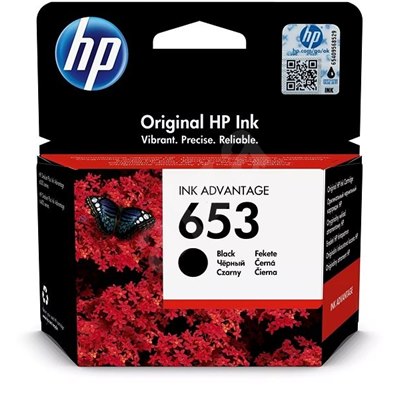 ראש דיו שחור מקורי HP 653 3YM75AE