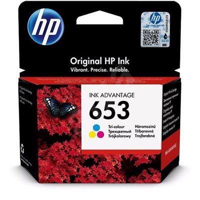 ראש דיו צבעוני מקורי HP 653 3YM74AE